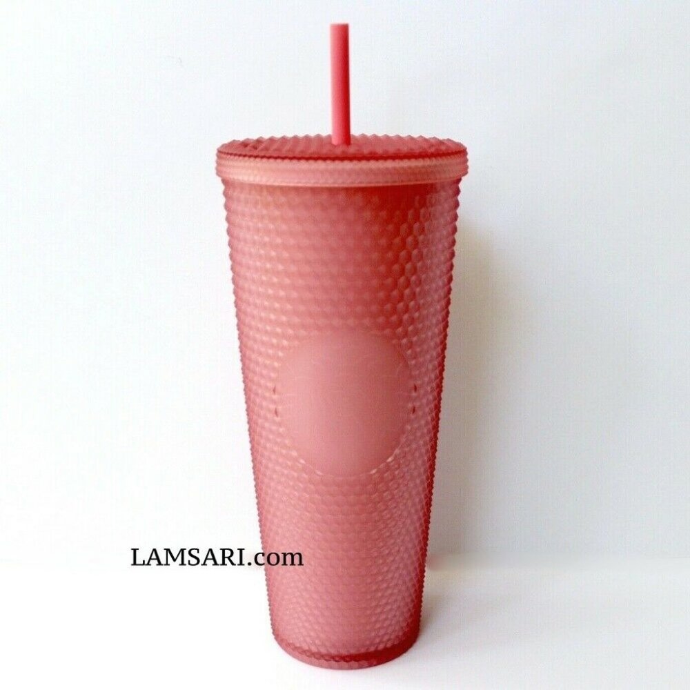 Starbucks 2022 Pink Lemonade Soft Touch Studded Acrylic Cold Cup Tumbler